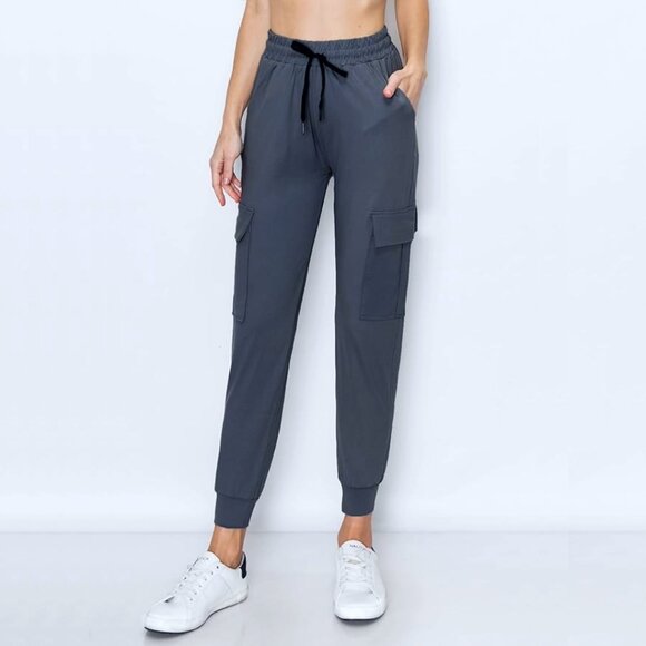 Cargo Jogger Pants High Rise Gray NWT - Picture 13 of 13